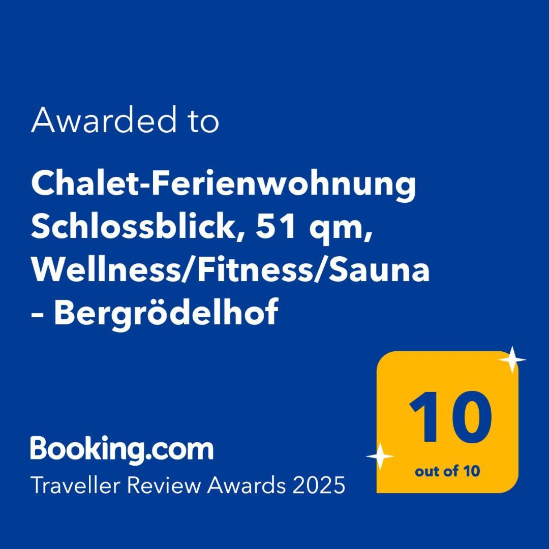 Chalet-Ferienwohnung Schlossblick, 51 Qm, Wellness/Fitness/Sauna - Bergroedelhof Feilitzsch Esterno foto